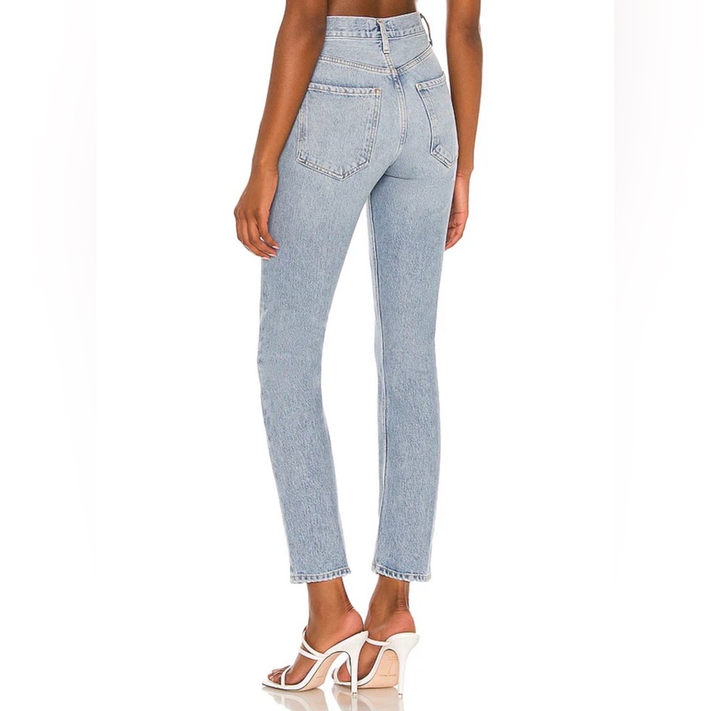 AGOLDE Riley Tall Straight Leg High Waisted Light Wash Women's Jeans - 27 - Picture 2 of 8